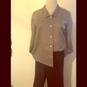 Thom Browne black and white blouse